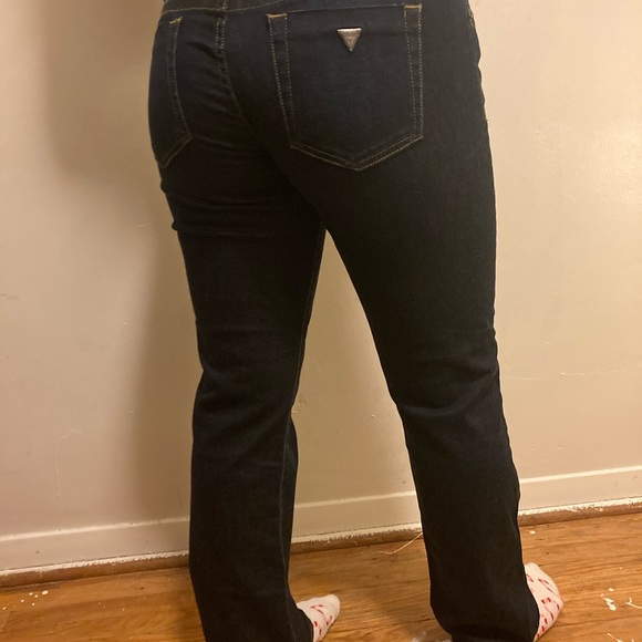 Retro Guess Bootcut Dark Blue Jeans - Picture 3 of 8